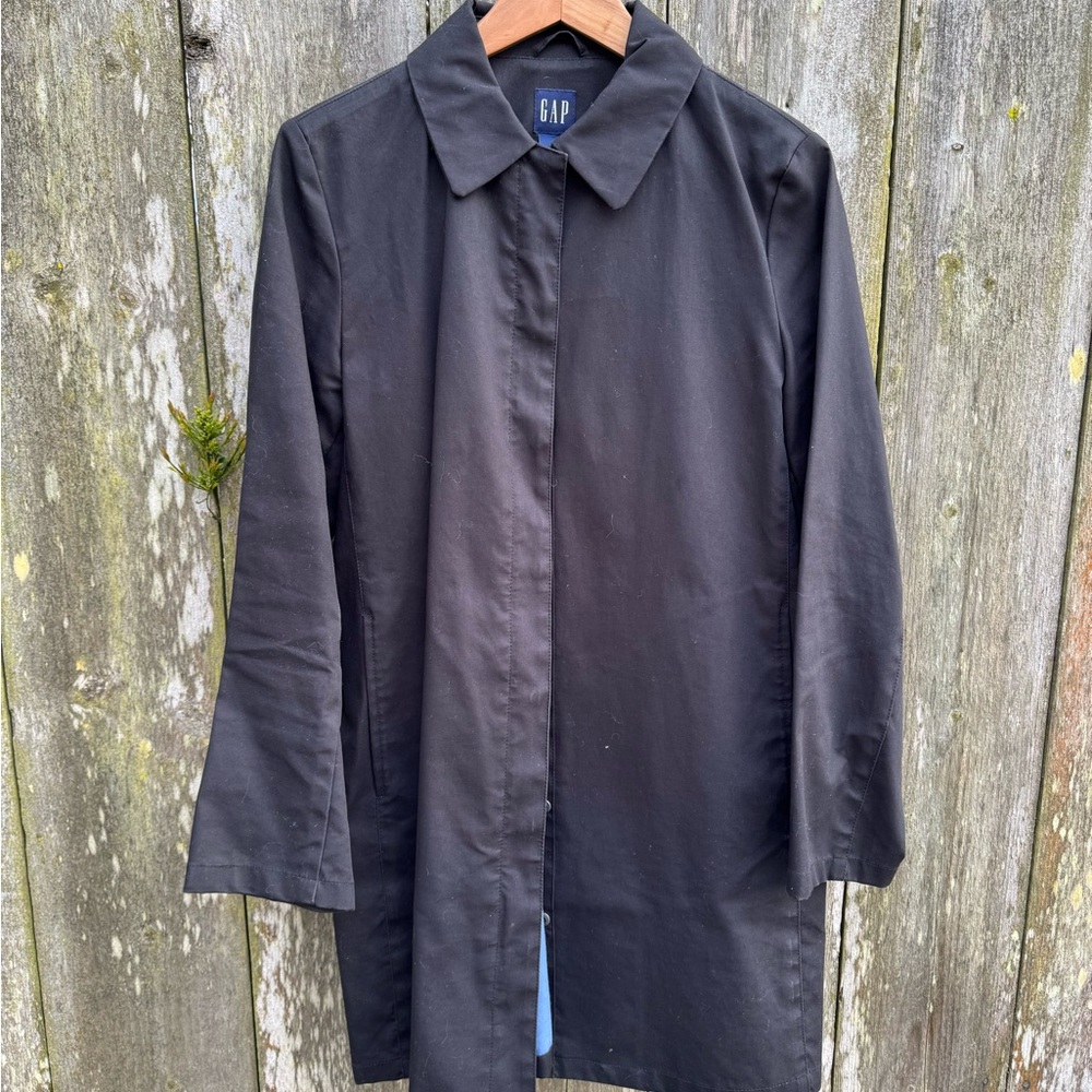 GAP Black Trench Coat.